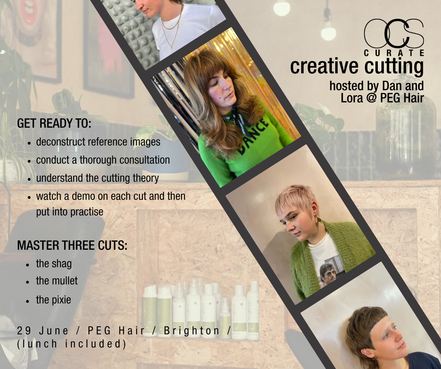 OCS Curate / Creative Cutting Workshop / 1 Day / Brighton / 29th June 2026 / £199