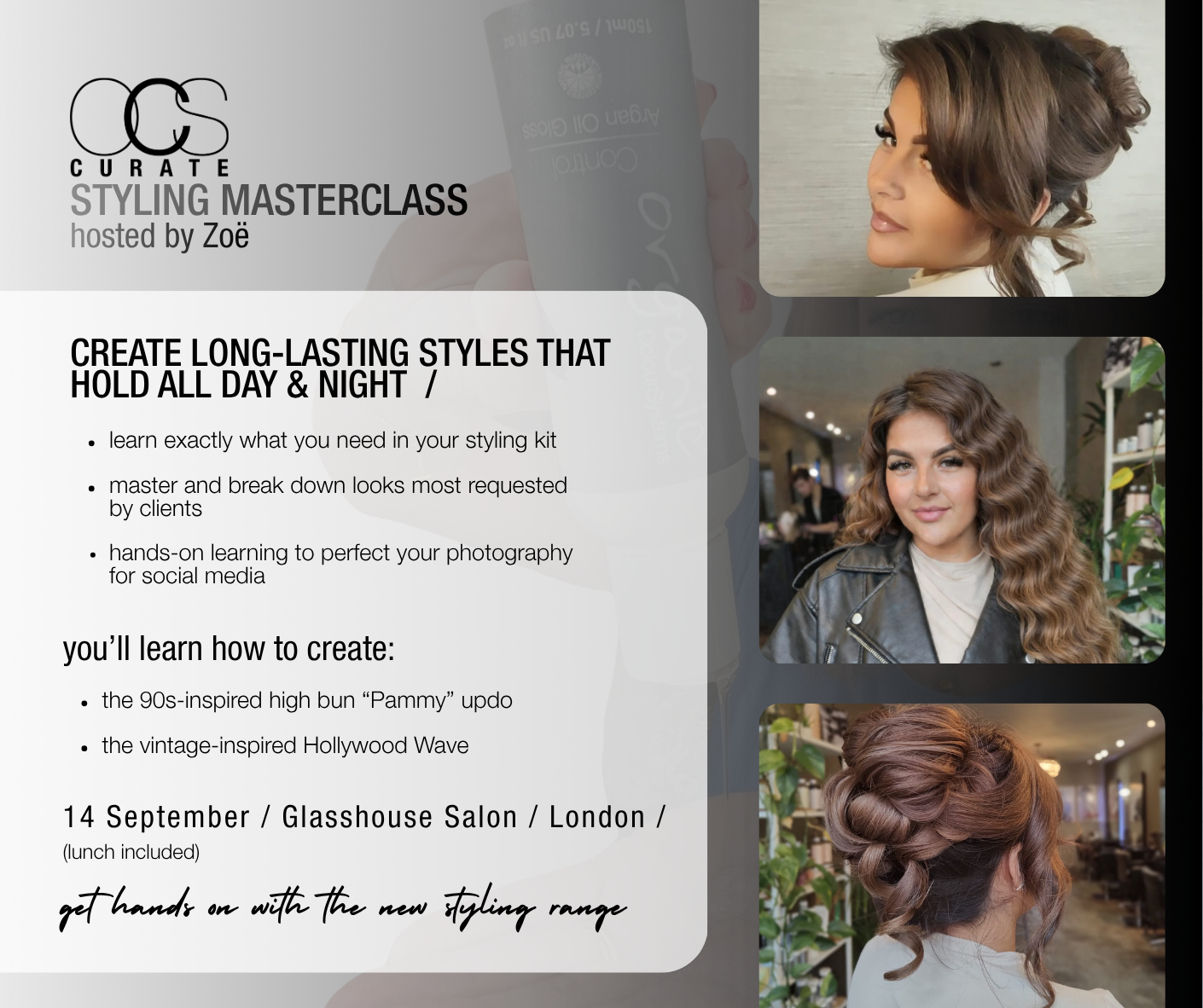 OCS Curate / Styling Masterclass / Zoë Rees / 1 Day / London / 14th September 2026 / £199