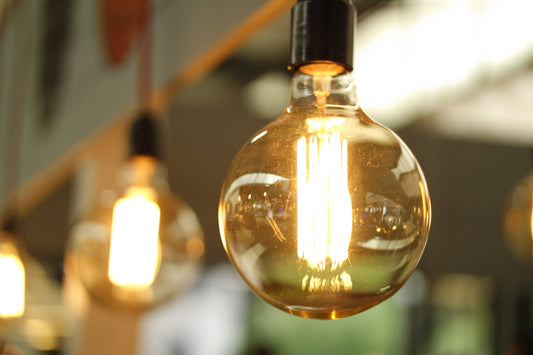Photo by Burak The Weekender: https://www.pexels.com/photo/lighted-light-bulb-in-selective-focus-photography-45072/