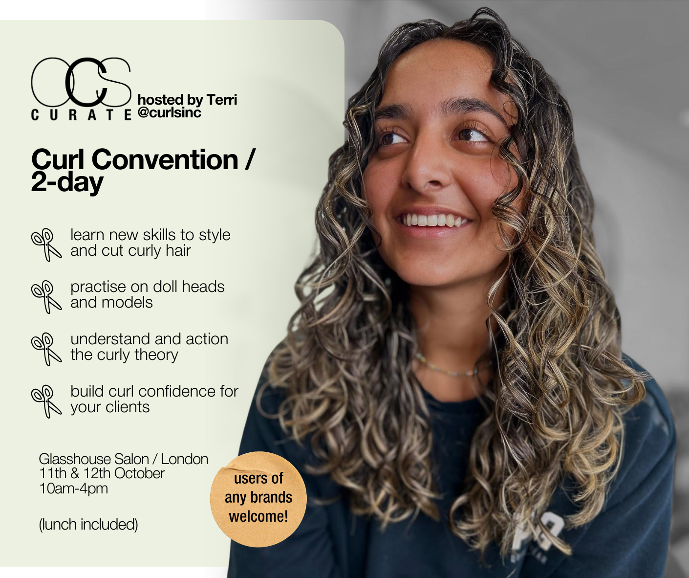 OCS Curate / The Curl Convention / 2 Days / London / 11-12th October 2026 / £315