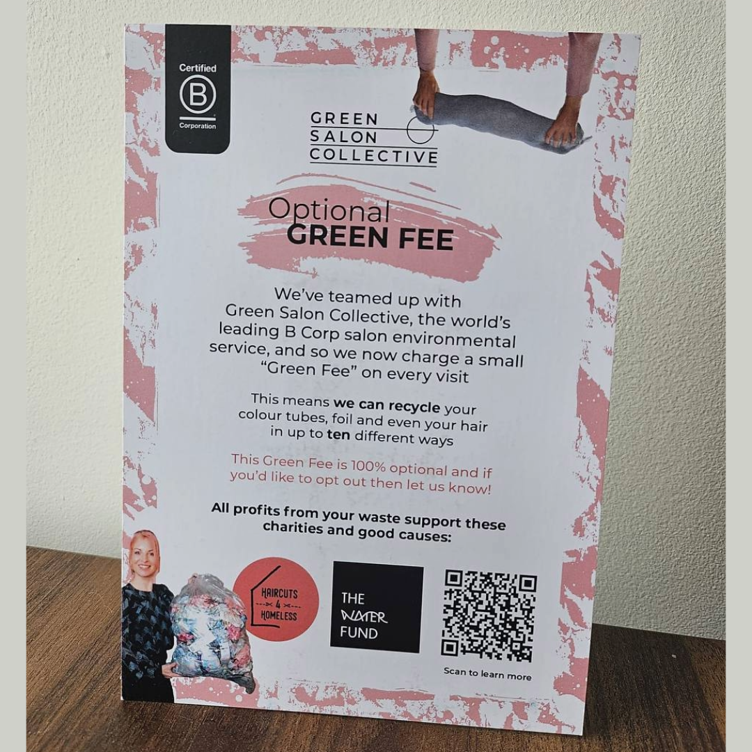 Green Fee Marketing Kit (Reception Strut x2, QR stickers x4)