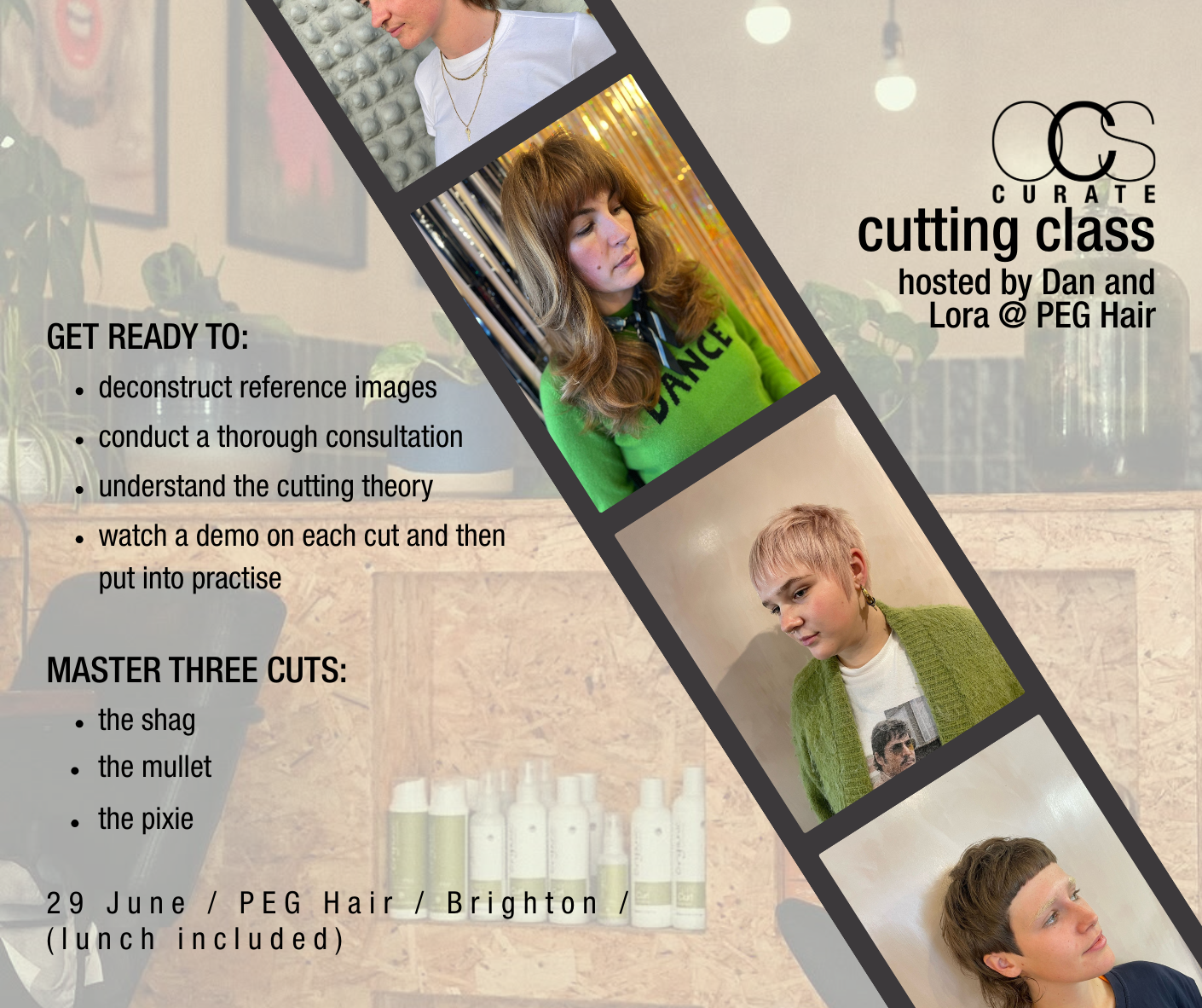 OCS Curate / PEG Cutting Workshop / 1 Day / Brighton / 29th June 2026 / £199